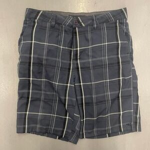 Vintage 2000s O'Neill plaid navy blue shorts